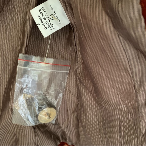 Hooded Orange Velvet Short Jacket/Blazer - Picture 8 of 8